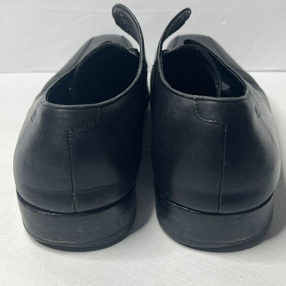 Hugo Boss  Black Leather Almond Toe Derby Dress Shoes Mens Size 13 PLS READ main image 15